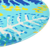 Lebendiges florales Design Schneidebrett (Ecke)