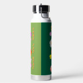 Lebendiges florales Luftdesign Trinkflasche (Links)