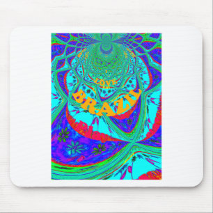 Lebendiges florales Muster: Brasilianischer Tribut Mousepad