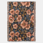 Lebendiges florales Muster Decke (Vorderseite Vertikal)