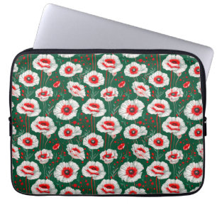 Lebendiges florales Muster Laptopschutzhülle