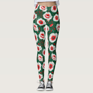 Lebendiges florales Muster Leggings