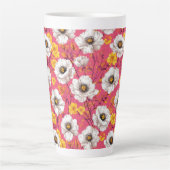 Lebendiges florales Muster Milchtasse (Vorderseite)