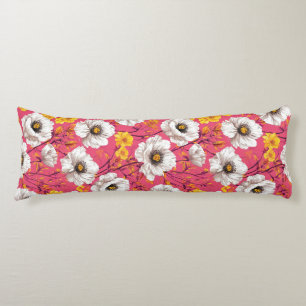 Lebendiges florales Muster Seitenschläferkissen