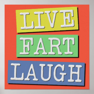 Lebendiges Furz Lachen Lustiges Poster Schild