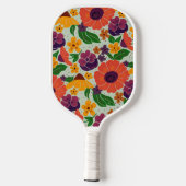 Lebendiges Garten-Blumenmuster-Pickleball-Paddle Pickleball Schläger (Rückseite)