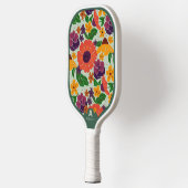 Lebendiges Garten-Blumenmuster-Pickleball-Paddle Pickleball Schläger (Links)