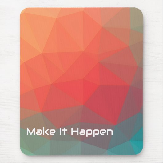Lebendiges geometrisches abstraktes individuelles mousepad (Vorne)