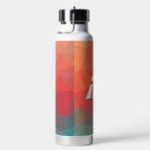 Lebendiges geometrisches abstraktes individuelles  trinkflasche (rechts)