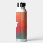 Lebendiges geometrisches abstraktes individuelles  trinkflasche (Links)