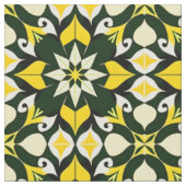 Lebendiges geometrisches Blumendesign Stoff (Nahaufnahme)