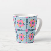 Lebendiges geometrisches Fliesendesign Milchtasse (Rechte Ecke)