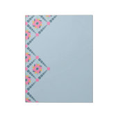Lebendiges geometrisches Fliesendesign Notizblock (Rotiert)