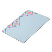 Lebendiges geometrisches Fliesendesign Notizblock (angewinkelt)