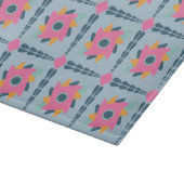 Lebendiges geometrisches Fliesendesign Schneidebrett (Ecke)