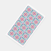 Lebendiges geometrisches Fliesendesign Serviette (Ecke)