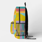 Lebendiges geometrisches Muster farbenfrohe Tasche (Rechts)