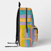 Lebendiges geometrisches Muster farbenfrohe Tasche (Links)