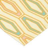 Lebendiges geometrisches Muster mit sechseckigen F Tischdecke (Schrägansicht)