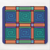 Lebendiges geometrisches Muster Mousepad (Vorne)