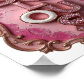 Lebendiges Gold FABULOSES Slogandesign Poster (Ecke)
