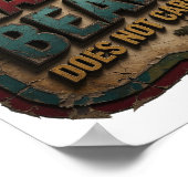 Lebendiges Gold MAMA BÄR SIEHT DAS NICHT VOR Poster (Ecke)