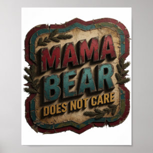 Lebendiges Gold MAMA BÄR SIEHT DAS NICHT VOR Poster