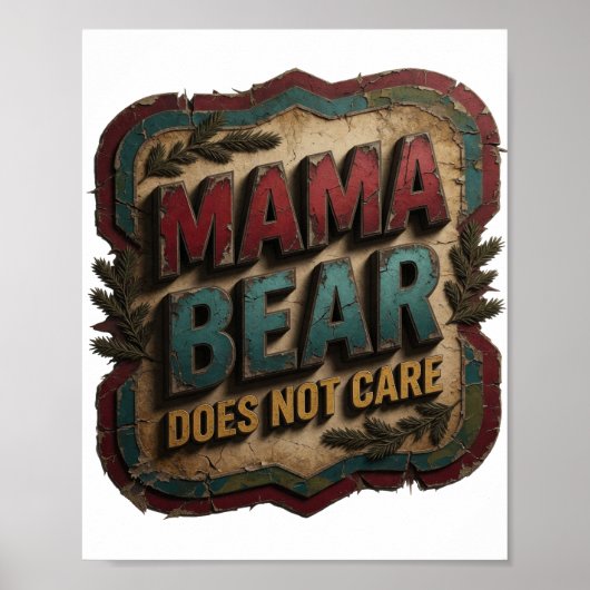 Lebendiges Gold MAMA BÄR SIEHT DAS NICHT VOR Poster (Vorne)