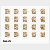 Lebendiges Gold MARVELOUS Sticker Grafik (Blatt)