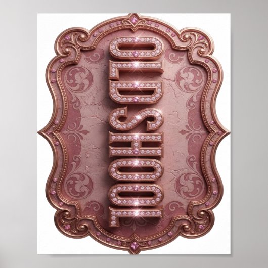 Lebendiges Gold MODESHOP Grafikdesign Poster (Vorne)