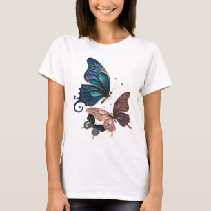 Lebendiges Gold SCHMETTERLING-MAGIE-Slogan-T-Shirt T-Shirt