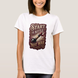 Lebendiges Gold START EINE FLASCHE NICHT KRIEG 3D- T-Shirt