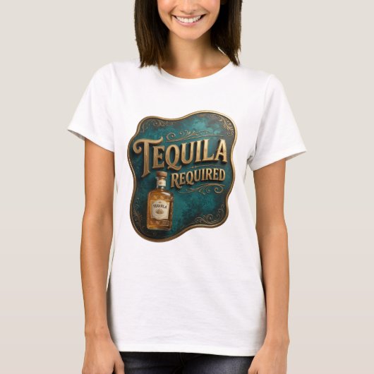 Lebendiges Gold TEQUILA ERFORDERLICH Tee v2 (Vorderseite)