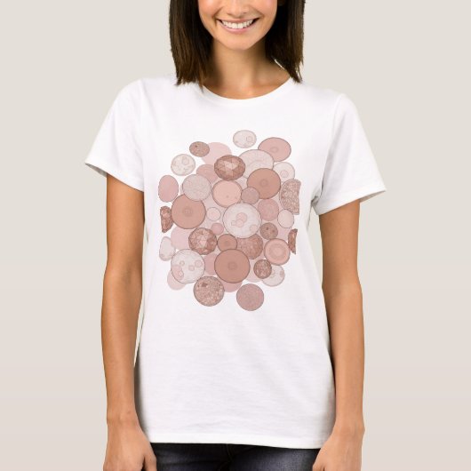 Lebendiges Grau ABSTRACT ART Statement Design T-Shirt (Vorderseite)