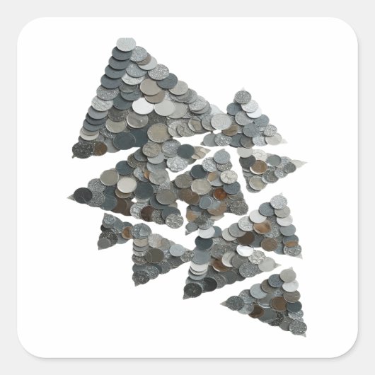 Lebendiges Grau TREE Aufkleber Motiv (Vorderseite)
