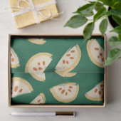 lebendiges grünes Guavenfruchtmuster Seidenpapier (Geschenk)