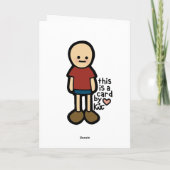 lebendiges Gruß. Karte (Rückseite)