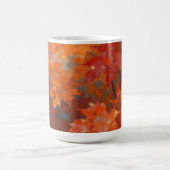 Lebendiges Herbst-Ahornlaub-Kronendach Kaffeetasse (Mittel)