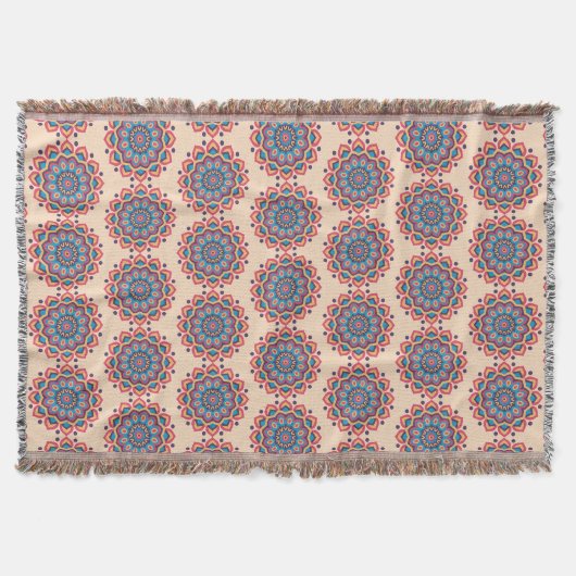 Lebendiges Hexcolor-Mandala Decke (Vorderseite)