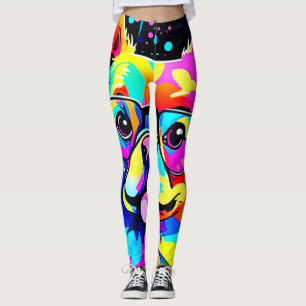 Lebendiges Hundedesign Leggings