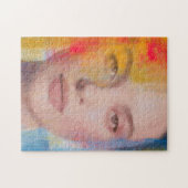 Lebendiges Impasto-Abstraktporträt Puzzle (Horizontal)