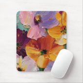 Lebendiges Impasto-Blumenbild-Mauspad Mousepad (Mit Mouse)