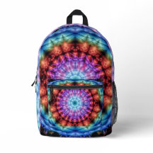 Lebendiges Kaleidoskop-Mandala Farbige Kunst