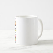 Lebendiges Kaleidoskop-Mandala-Muster Kaffeetasse (VorderseiteRechts)