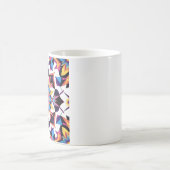 Lebendiges Kaleidoskop-Mandala-Muster Kaffeetasse (Mittel)