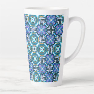 Lebendiges Kaleidoskop-Muster in Plues Milchtasse