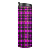 Lebendiges Karo-Tartan-Muster-Stoff Thermosbecher (Nach rechts gedreht)