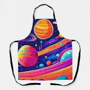 Lebendiges Kosmisches Sinfonie-Design Schürze