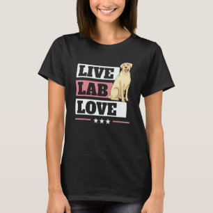 Lebendiges Labor Liebe Labrador Retriever Hund Gel T-Shirt