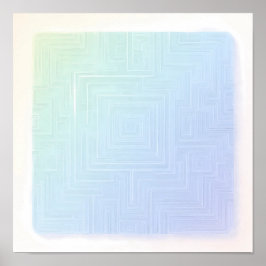 Lebendiges Labyrinth-Wallpaper und Kunstprint mit Poster